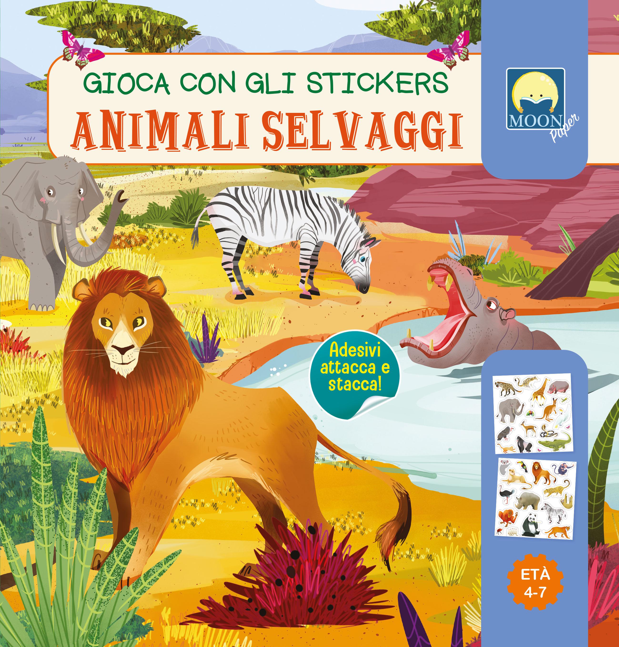 Animali selvaggi. Gioca con gli stickers. Ediz. a colori