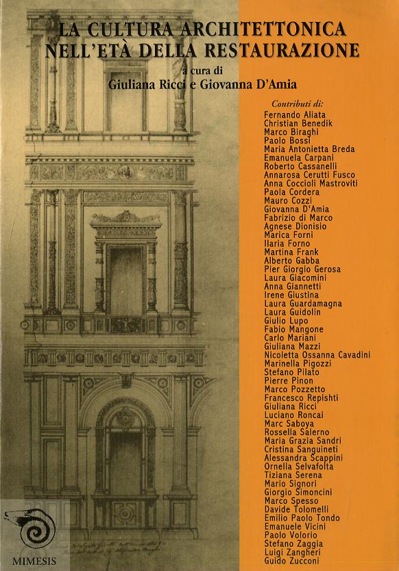 Cultura architettonica nell eta  della Restaurazione