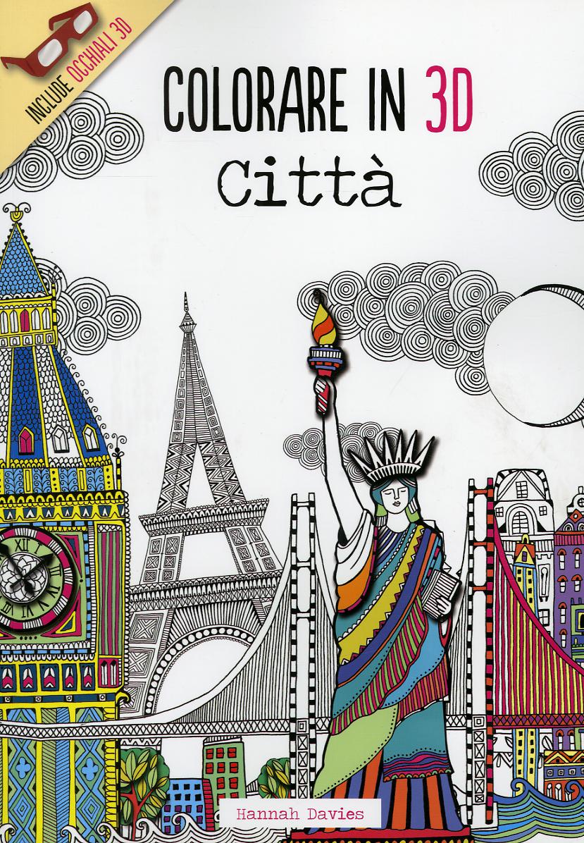 Citta . Colorare in 3D. Con gadget