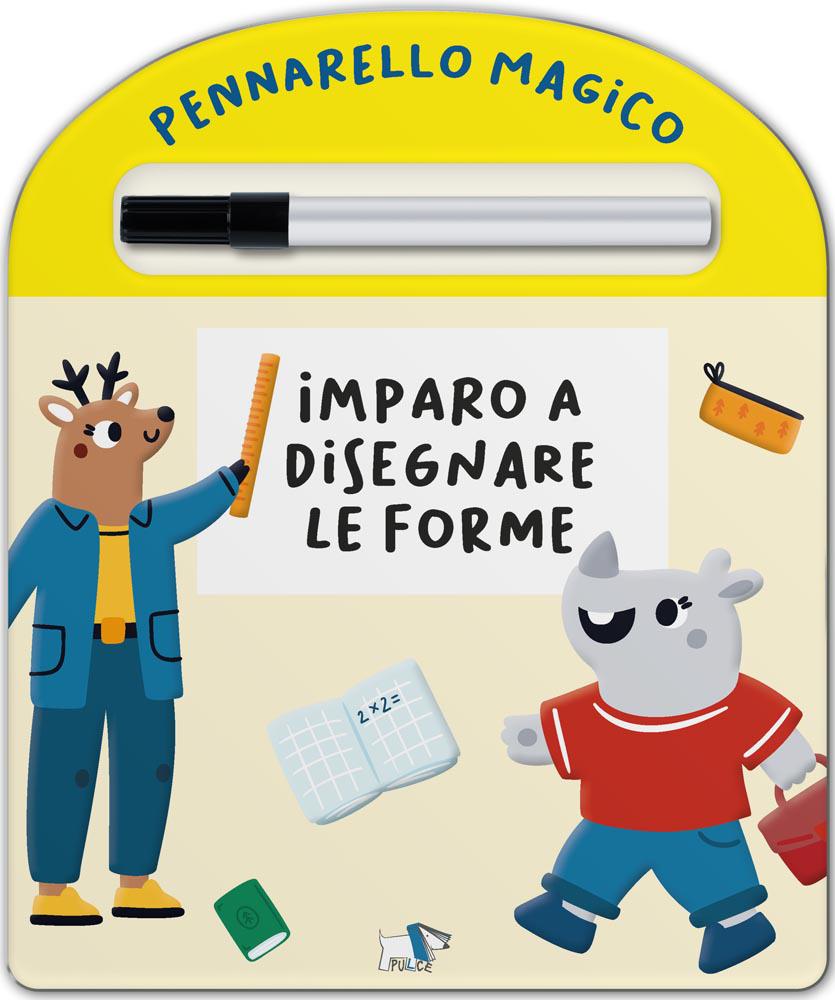 Imparo a disegnare le forme. Ediz. a colori. Con pennarello cancellabile
