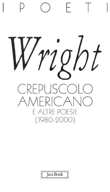 Crepuscolo Americano (Fc) E Altre P