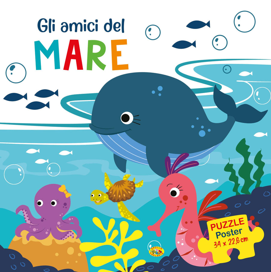 Amici del mare. Puzzle poster. Ediz. a colori