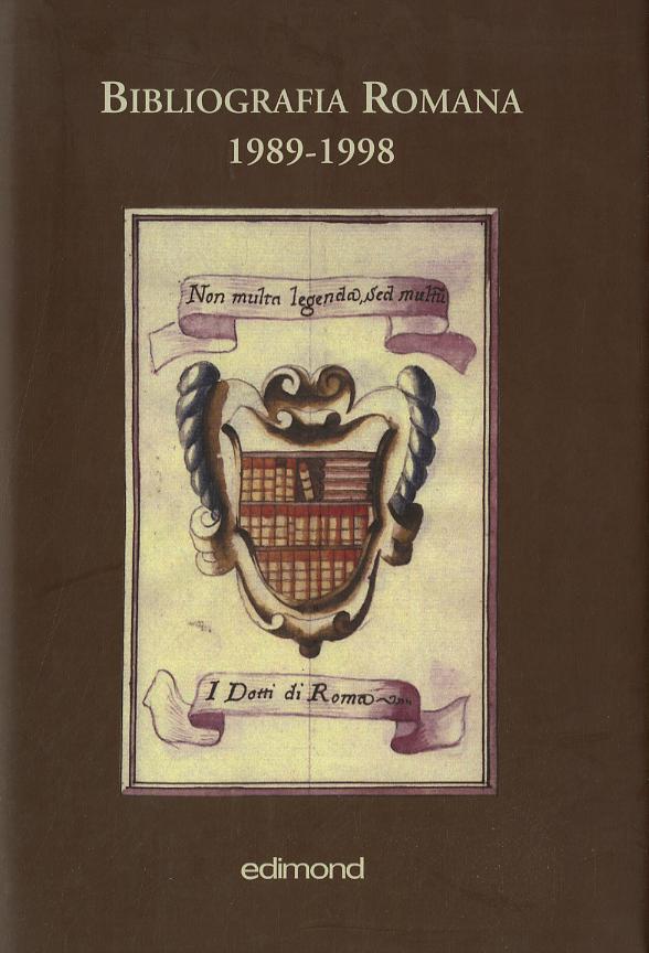 Bibliografia romana 1989-1998
