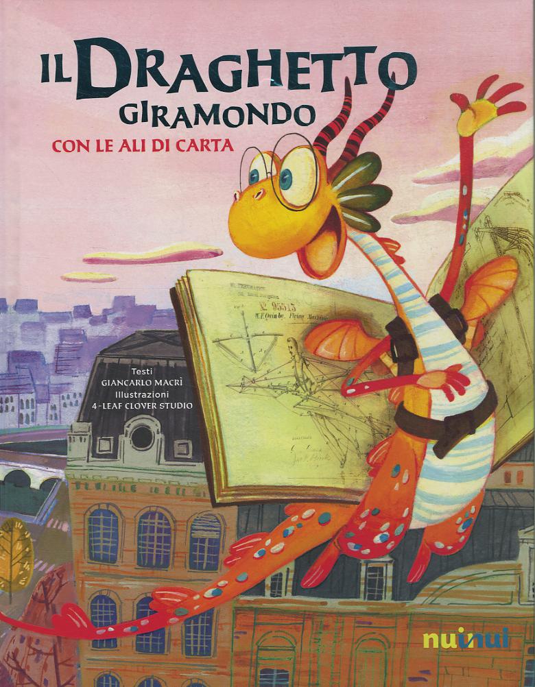 Draghetto giramondo con le ali di carta