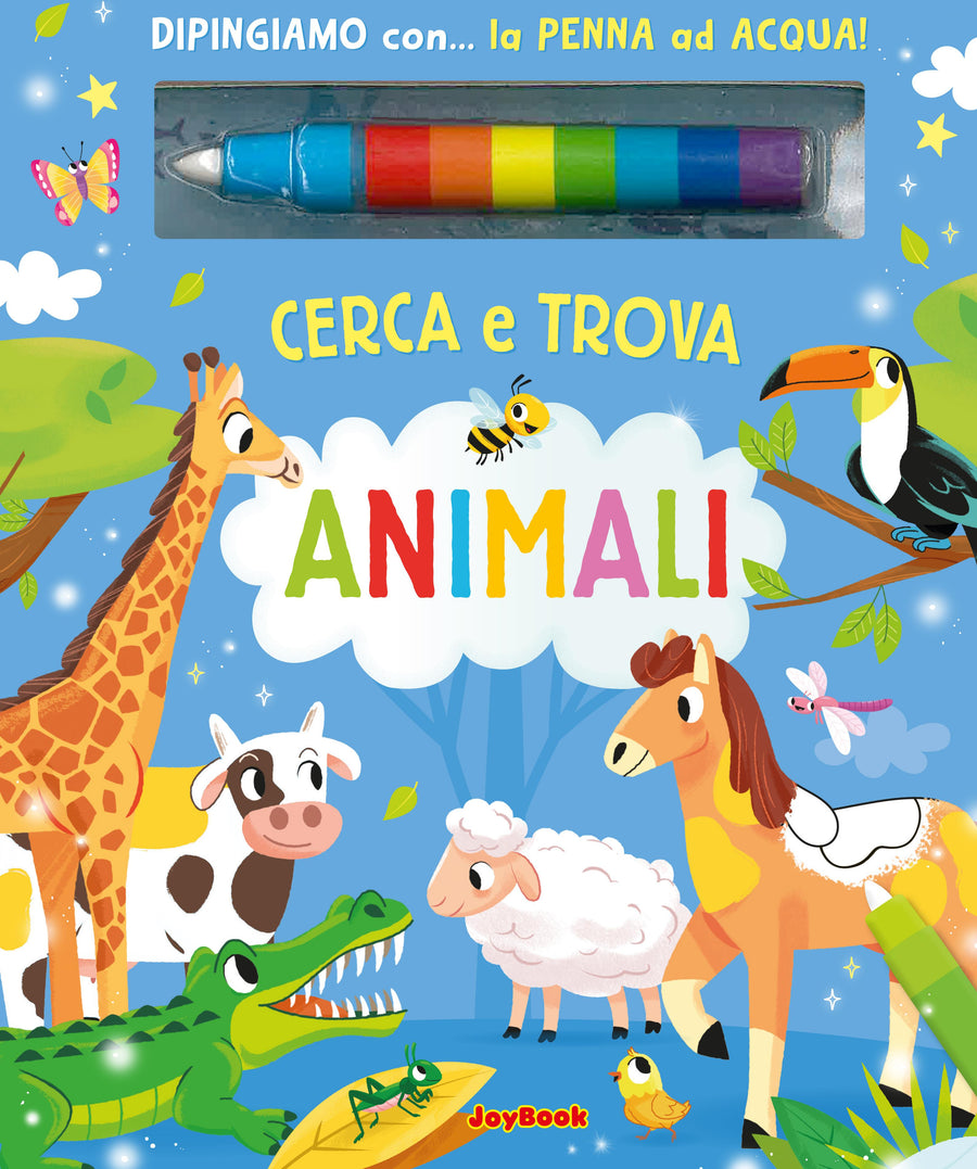 Animali. Cerca e trova. Ediz. a colori. Con penna ad acqua
