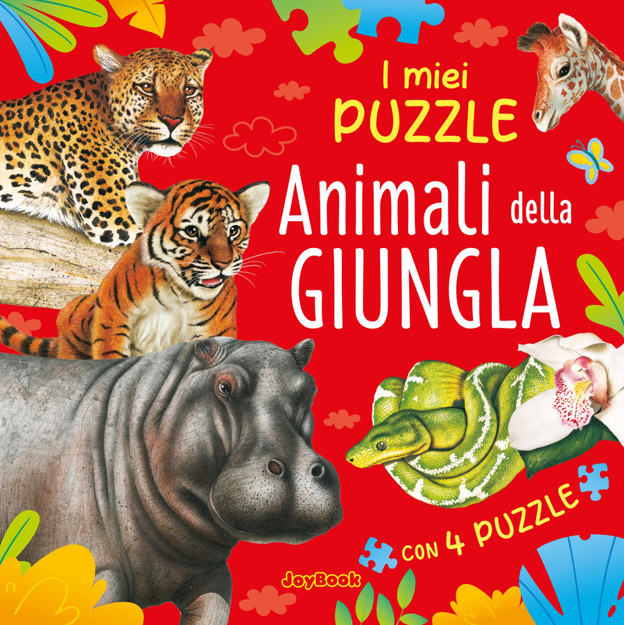 Animali della giungla. Libro puzzle. Ediz. a colori