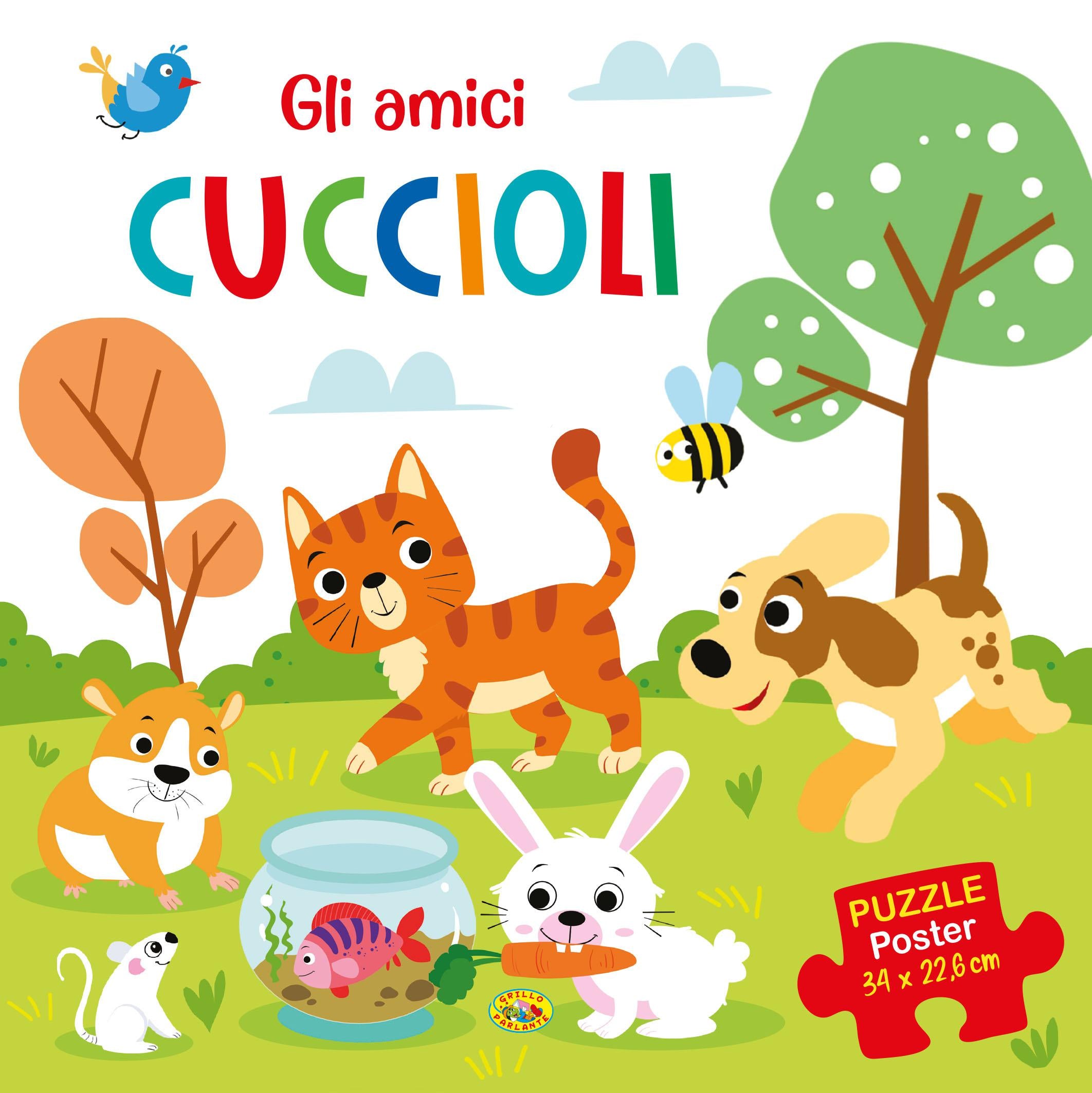 Amici cuccioli. Puzzle poster. Ediz. a colori