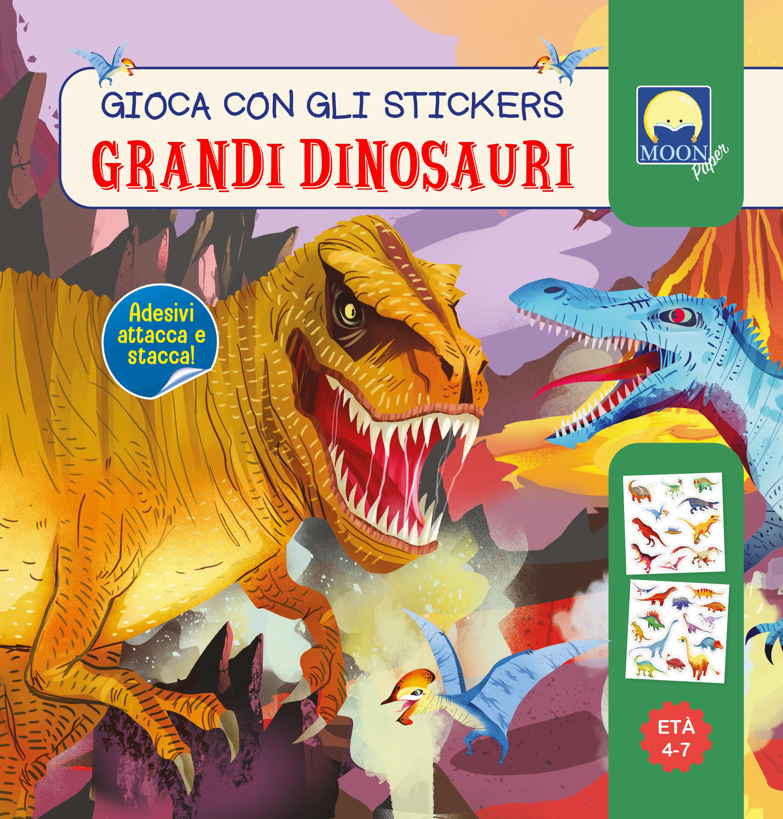Grandi dinosauri. Gioca con gli stickers. Ediz. a colori