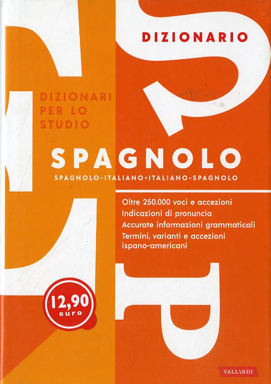 Dizionario spagnolo. Studio