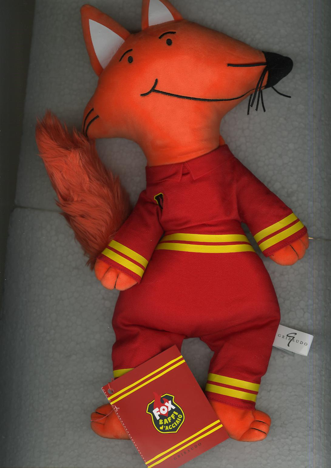 Caposquadra. Peluche. Fox baffi d acciaio. Con Giocattolo morbido