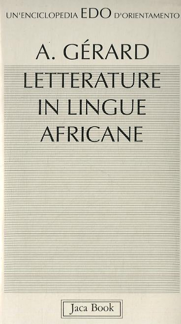 Letterature In Lingue (Fc) Africane