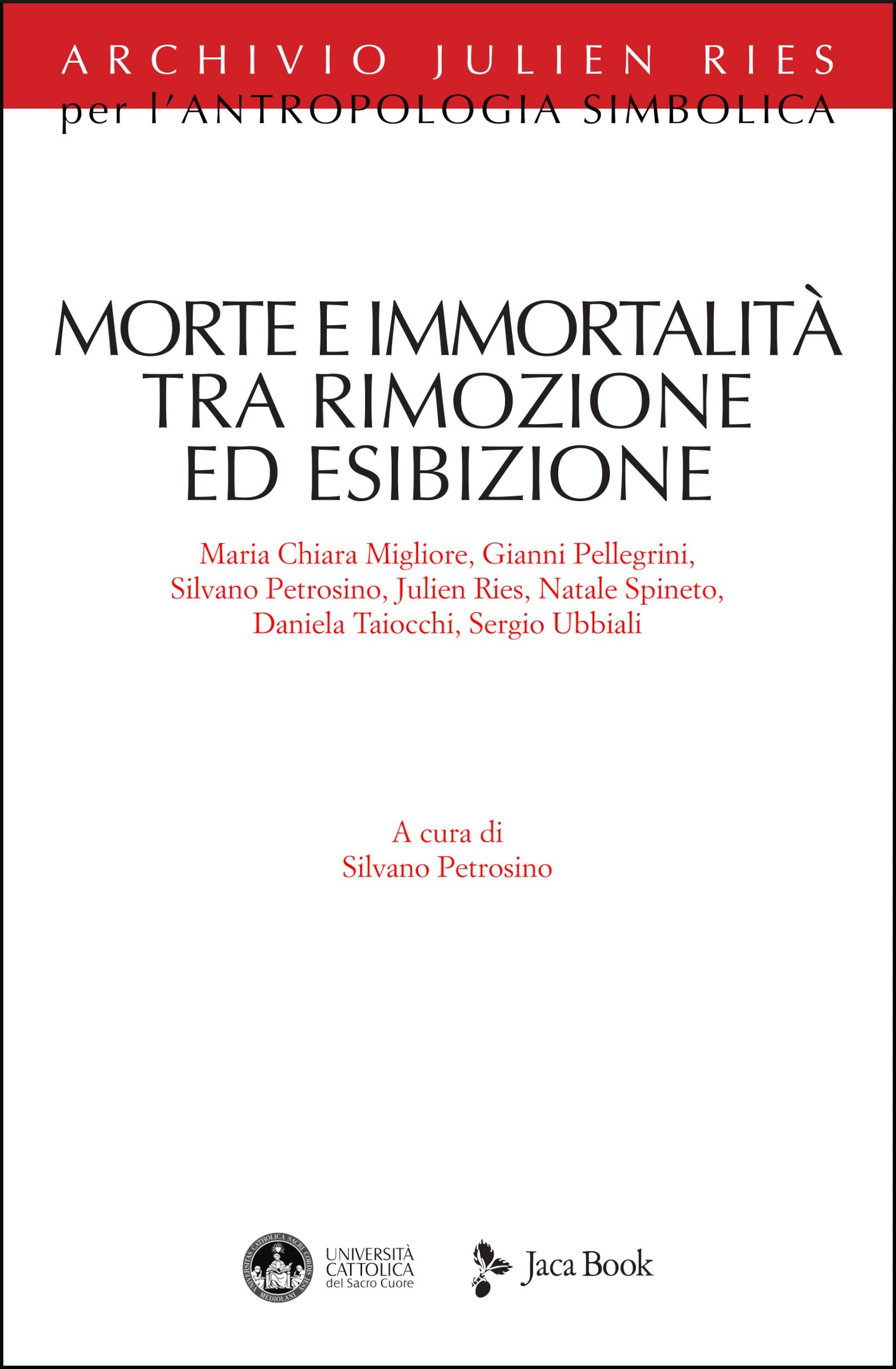 Morte e immortalita  tra rimozione ed esibizione