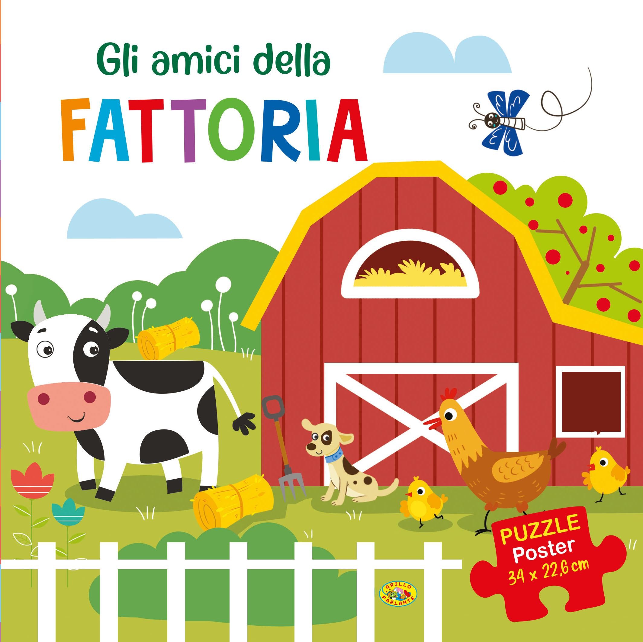Amici della fattoria. Puzzle poster. Ediz. a colori