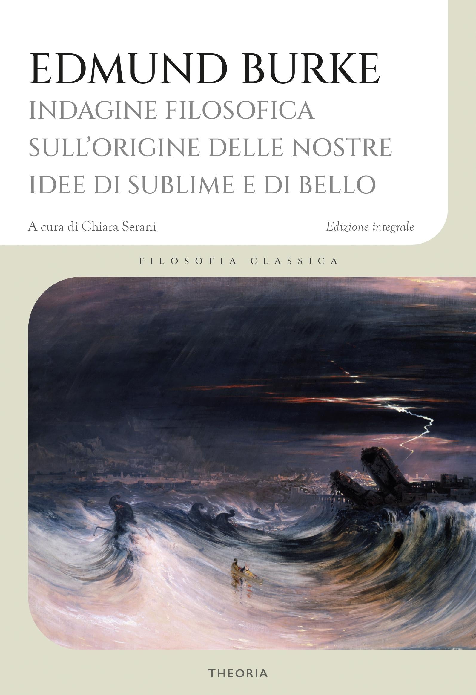 Indagine filosofica sull origine delle nostre idee di sublime e di bello