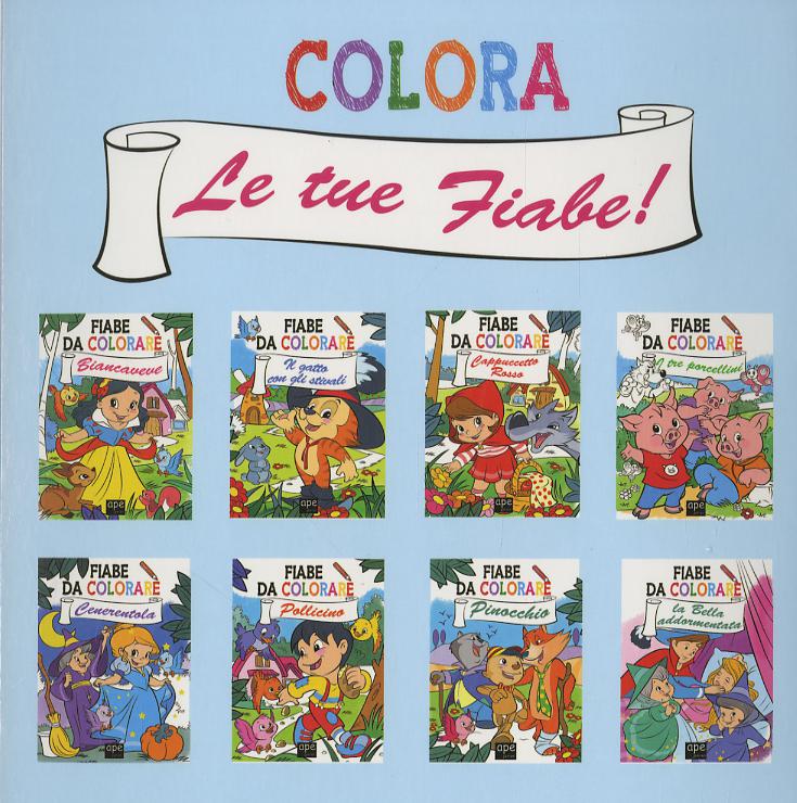 Cf.fiabe da colorare 80cp tit.assor