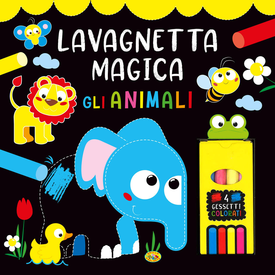 Animali. Lavagnetta magica. Ediz. a colori. Con 4 gessetti colorati