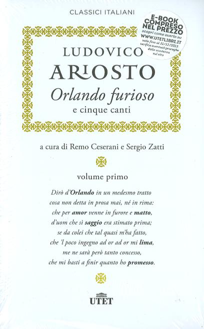 Orlando furioso e cinque canti. Con e-book