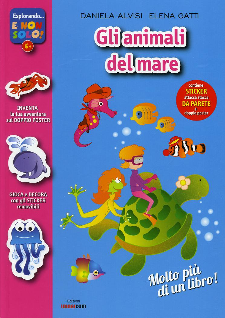 Animali mare oceano. Con adesivi. Con poster. Ediz. illustrata